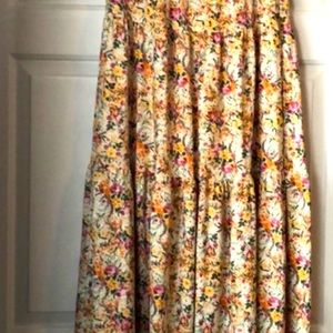 Lularoe poppy tiered maxi skirt